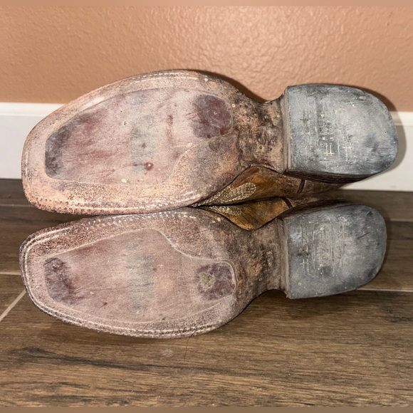 Women’s Cowboy boots- Corral tan/gold - Picture 4 of 9